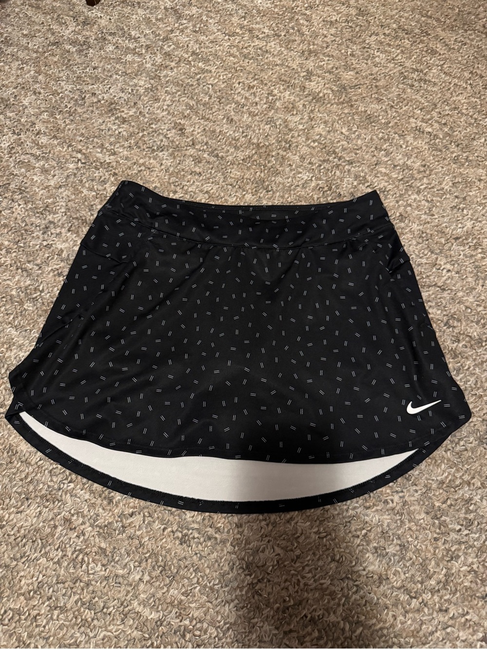 Nike Black Skater Skort with White Swoosh